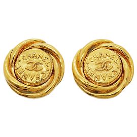 Orecchini a clip Chanel placcati oro