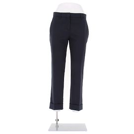 Prada Hose aus Baumwolle in Marineblau