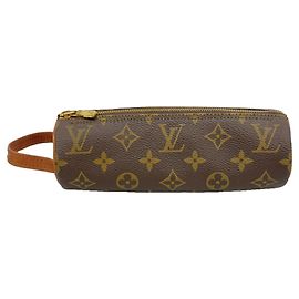 Louis Vuitton Monogram Trousse Ronde Pen Case