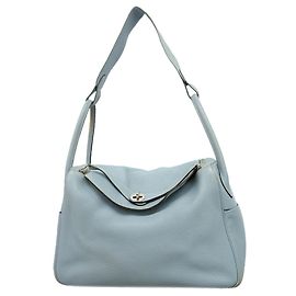 Hermès Bolsa Hermes Lindy 34 em Pale Blue