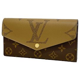 Louis Vuitton Monogram Giant Reverse Portefeuille Sarah Long Wallet