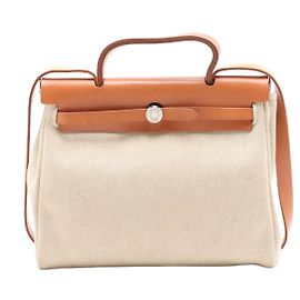 Hermès Hermes Herbag Toile and Leather PM