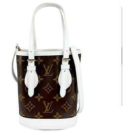 Bolso de hombro Nano Bucket Monogram Louis Vuitton