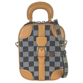Borsa a tracolla Louis Vuitton Damier Valisette Vertical