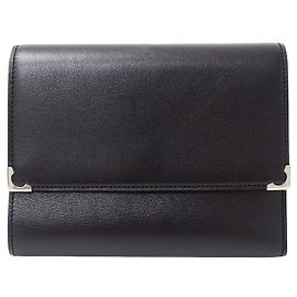 Portafoglio Trifold Cartier in pelle nera
