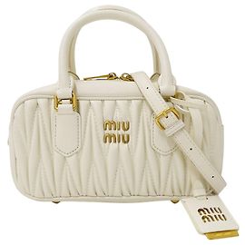 Bolso de mano de piel Miu Miu