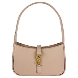 Autre Marque Borsa a mano Saint Laurent in pelle rosa beige