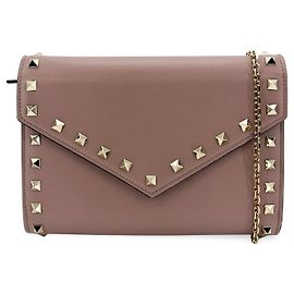 Valentino Garavani Rockstud Envelope Chain Leather
