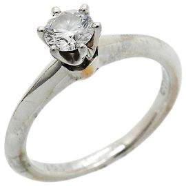 Autre Marque Anello Solitario in Platino Tiffany & Co.