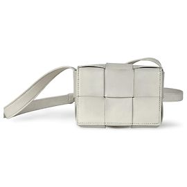 Bottega Veneta Cassette Maxi Intrecciato Leather Candy