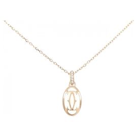 Collana con pendente Cartier in oro rosa e diamanti