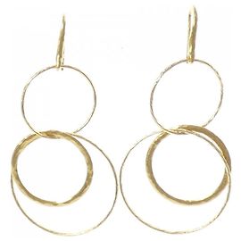 Autre Marque Pendientes Tiffany Hammered Circle