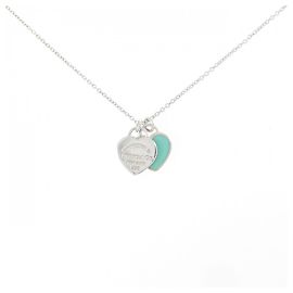Autre Marque Tiffany & Co. Return to Mini Double Heart Tag Halskette
