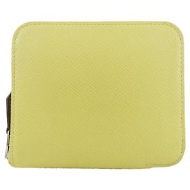 Hermès Portafoglio compatto in seta Hermes Equateur