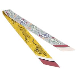 Hermès Hermes Guepards Bandana Twilly Scarf