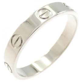 Anello Cartier Mini Love in oro bianco 18K