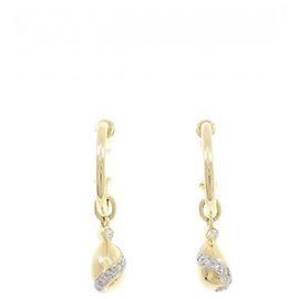 Pendientes de cadena de diamantes Cartier