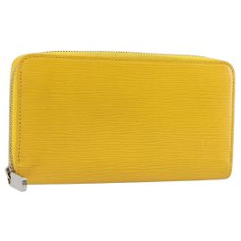 LOUIS VUITTON Epi Zippy Wallet Portafoglio Lungo Giallo M60309 LV Auth 205890V