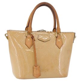 LOUIS VUITTON Vernis Montebello PM Hand Bag Dunne M90167 LV Auth 203391