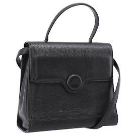 Balenciaga Handtasche aus Leder 2way Schwarz Goldfarben Auth BA16148