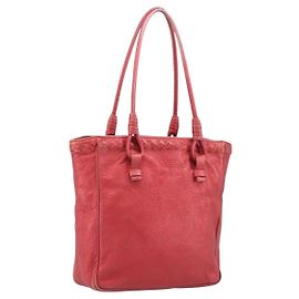 Borsa Tote BOTTEGA VENETA INTRECCIATO in pelle rosa 125032 Auth bs37320