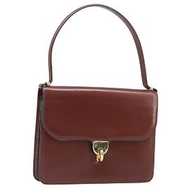 Borsa Christian Dior in pelle marrone e oro autentica ep15988