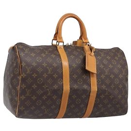 LOUIS VUITTON Monogram Keepall 45 Boston Bag M41428 LV Auth 200672A