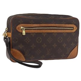 LOUIS VUITTON Monogram Marly Dragonne GM Clutch Bag M51825 LV Auth 204241