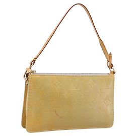 LOUIS VUITTON Monogram Vernis Lexington Accessory Pouch Gris M91056 Auth bs37380