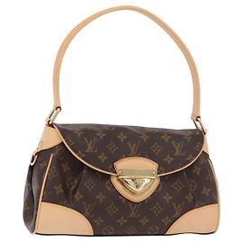LOUIS VUITTON Monogram Beverly MM Schultertasche M40121 LV Auth mr3062V
