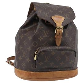 LOUIS VUITTON Monogram Montsouris MM Rucksack M51136 LV Auth 203275