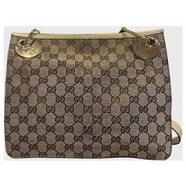 Bolsa Gucci toile GG bege