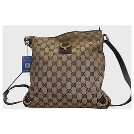 Bolsa Gucci toile GG bege