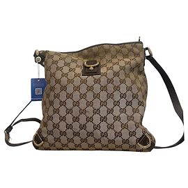 Bolsa Gucci toile GG bege
