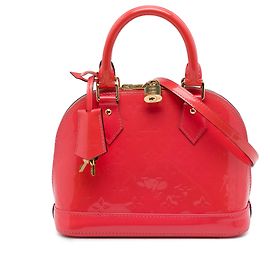 Bolso Satchel Louis Vuitton Monogram Vernis Alma BB Rosa