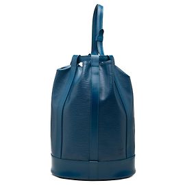 Blue Louis Vuitton Epi Randonnee PM Backpack