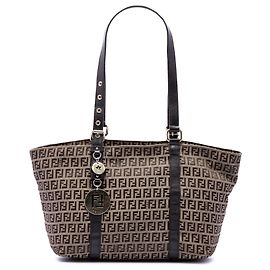 Bolso Tote Superstar de lona Zucchino beige de Fendi
