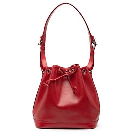 Borsa a secchiello Louis Vuitton Epi Petit Noe rossa