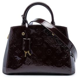 Louis Vuitton Monogram Vernis Montaigne BB Satchel Tasche Lila