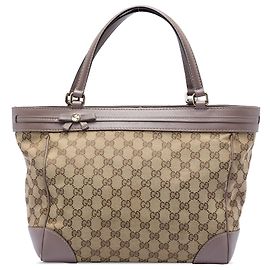 Tote Gucci Mayfair in tela GG beige