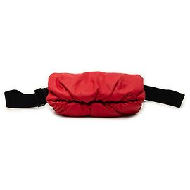 Borsa cintura The Body Pouch Bottega Veneta in pelle di vitello rossa