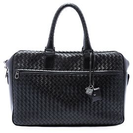 Borsa Business Bottega Veneta in Nappa Intrecciato Nera