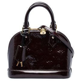 Louis Vuitton Monogram Vernis Alma BB Satchel Tasche Lila