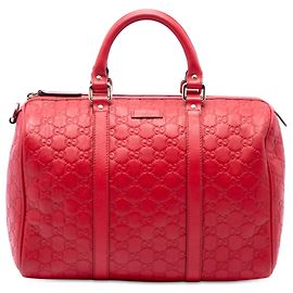 Borsa Boston Gucci Joy Medium Guccissima Rossa