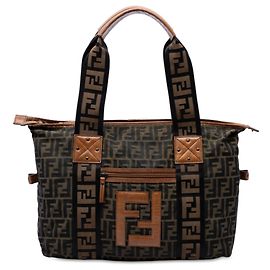 Borsa Tote Fendi Zucca Canvas FF Marrone