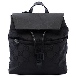 Black Gucci GG Nylon Backpack