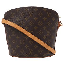Sac bandoulière Louis Vuitton Drouot Monogram Canvas en marron