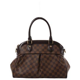 Borsa a tracolla Louis Vuitton Trevi PM Damier Ebene Marrone N51997