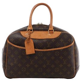Borsa Louis Vuitton Deauville Monogram Canvas in marrone M47270