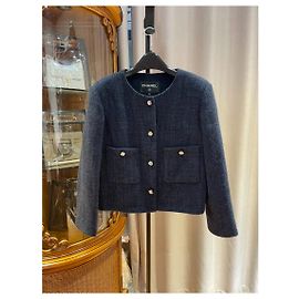 Chanel Navy Tweed Jacket